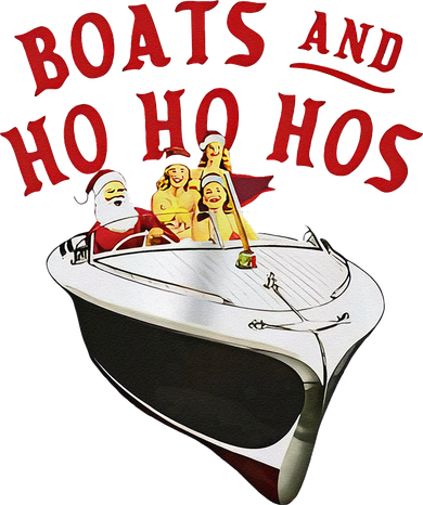 Santa Boats And Ho Ho Hos Christmas Bucket Hat