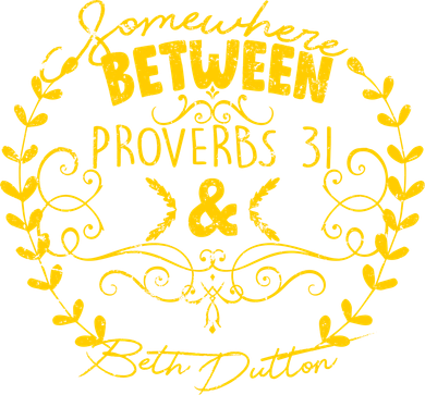 Somewhere Between Proverbs 31 & Beth Dutton Kids T-Shirt