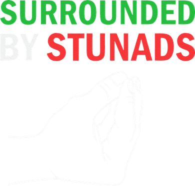 Surrounded By Stunads Funny Italian Sayings Coaster
