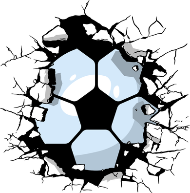 Soccer Ball Smash Women's Hoodie