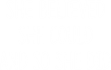 She Believed She Could And So She Did Gift Coffee Mug
