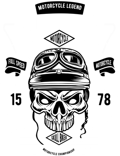 Skull Biker Bucket Hat