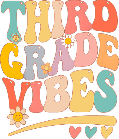 Third Grade Vibes For Girl Boy 3rd Grade Teacher Baby Bodysuit