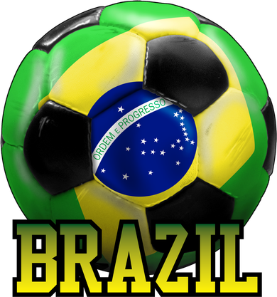 Brazil Soccer Logo Women's Long Sleeve Shirt