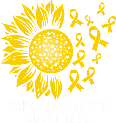 Sarcoma Cancer Awareness Sunflower Yellow Ribbon Sarcoma Button