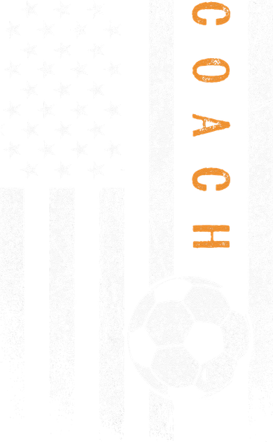 Soccer Coach American Flag Design Soccer Trainer Coaching Toddler T-Shirt