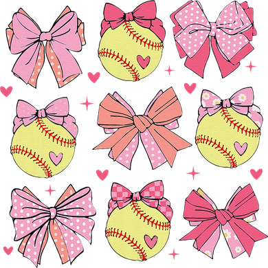 Softball Coquette Bow Softball Mom Mothers Day Softball Mama Golf Towel