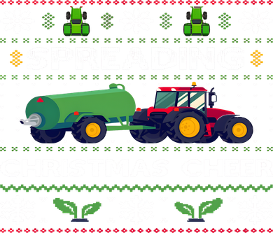 Spreading Christmas Cheer Farm Tractor Farmer Tote Bag