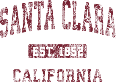 Santa Clara California Ca Vintage Athletic Sports Design Toddler Long Sleeve