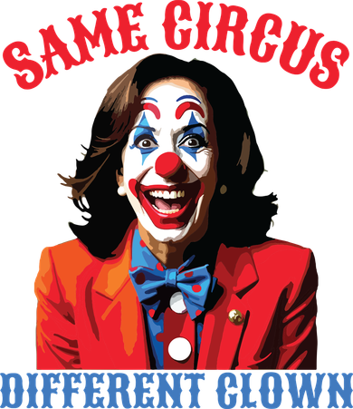 Same Circus Different Clown Funny Kamala Clown 2024 Women's Long Sleeve Shirt