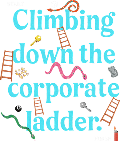 Start Climbing Down The Corporate Ladder Kids Hoodie