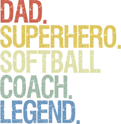 Softball Coach Dad Gift Kids Sweatshirt