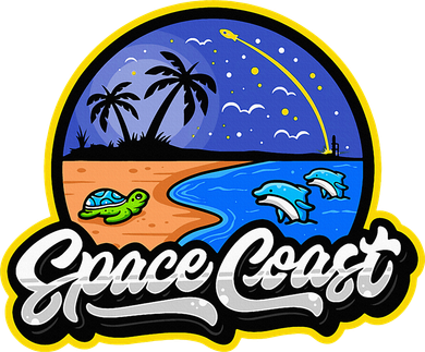 Space Coast Florida Space And Rocket Program Button