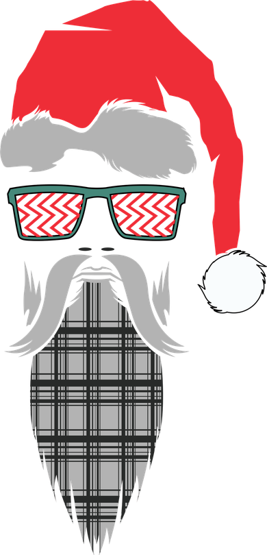 Hipster Santa Claus Women's T-Shirt