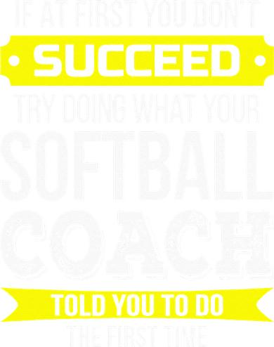 Softball Coach If At First You Dont Succeed Funny Hat