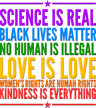 Science Is Real Black Lives Matter Love Is Love Toddler T-Shirt