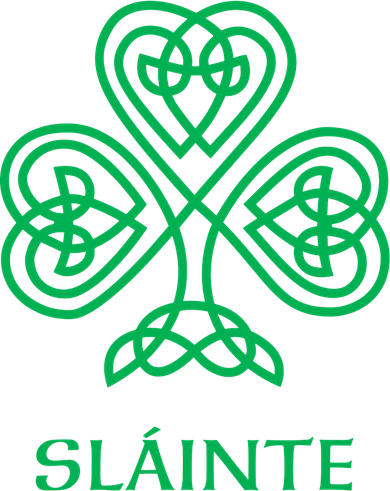 Slainte Celtic Knot Irish Shamrock Kids Long Sleeve Shirt