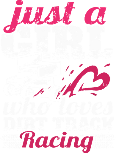 Sprint Car Lover Just A Girl Who Loves Dirt Track Racing Women's V-Neck T-Shirt