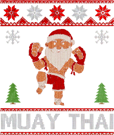 Santa Claus Muay Thai Training Christmas Ugly Meaningful Gift Coffee Mug
