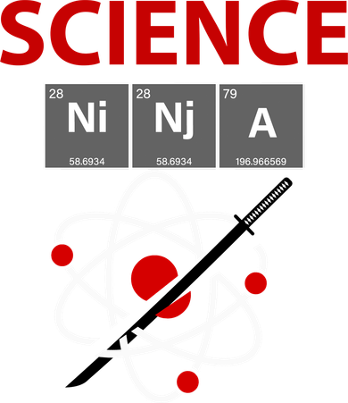 Science Ninja Ceramic Ornament