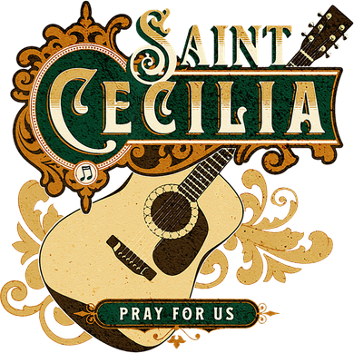 St Cecilia Of Rome Saint Of Music Catholic Guitar Toddler T-Shirt