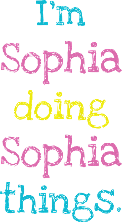 Sophia Cute Personalized Text S Top For Button