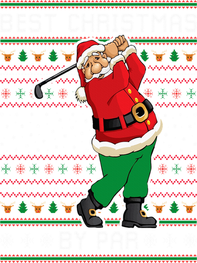 Santa Claus Playing Golf Funny Ugly Christmas Gofl Novelty Kids Hoodie