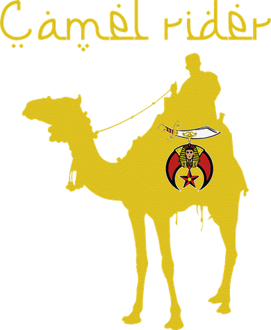 Shriners Camel Rider Emblem Nobles Freemasons Fathers Day Coaster