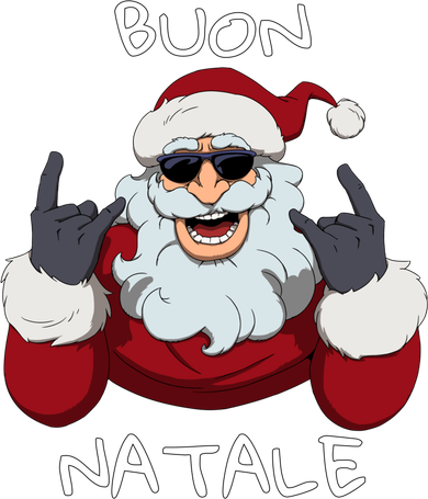 Santa Claus Rock Buon Natale Great Gift Women's Hoodie