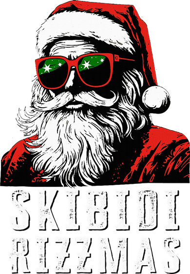 S.K.I.B.I.D.I Christmas Rizz Santa Claus Charisma Cool T-Shirt