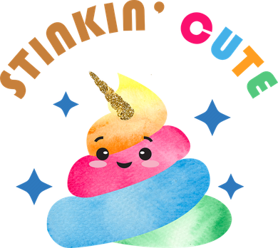 Stinkin Cute Rainbow Poop Unicorn Emoji Kids T-Shirt