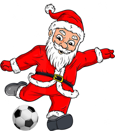 Santa Claus Soccer Christmas Xmas Party Sport Lover Funny Gift Golf Towel
