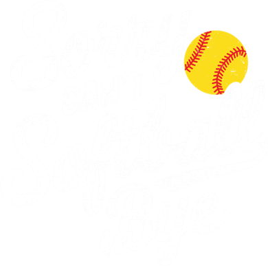 Sorry CanT Softball Bye Softball Mom Cute Gift Golf Towel