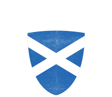 Vintage Scotland Flag Crest Shield Kids T-Shirt