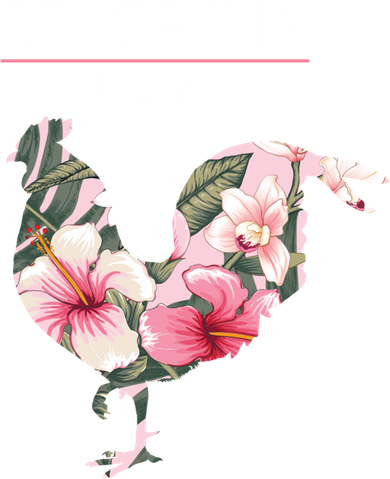 St Croix Usvi Flower Hibiscus Chicken Lover Souvenir Gift Backpack