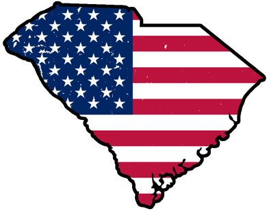 South Carolina United States Map T Shirt Santa Hat