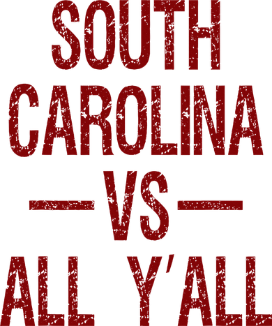 South Carolina Vs All YAll Vintage Weathered Southerner Tote Bag