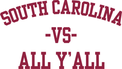 South Carolina Vs All Y'All Women's V-Neck T-Shirt
