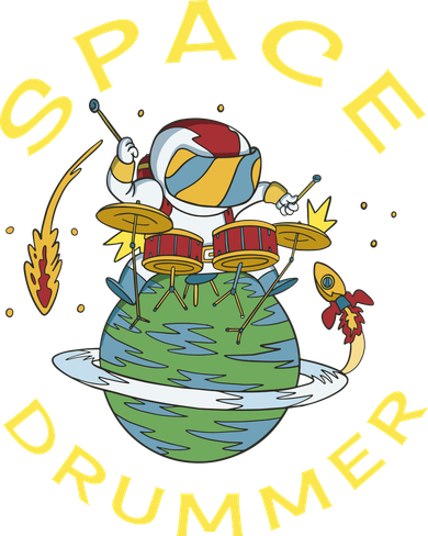 Space Drummer Astronaut Visor