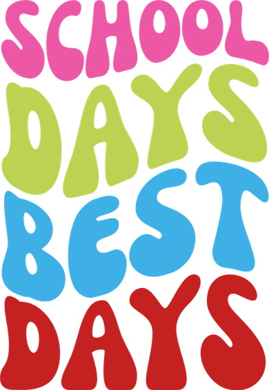 School Days Best Days Colorful Tote Bag