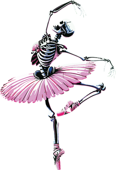 Skeleton Dancing Ballet Lovers Spooky Halloween Dancer Women's Tank Top
