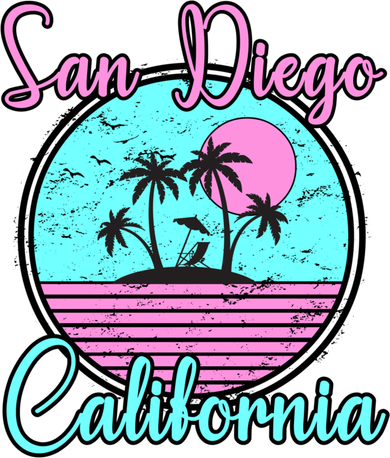 San Diego California Funny Gift Ca Beach Travel Souvenir Funny Gift Toddler T-Shirt