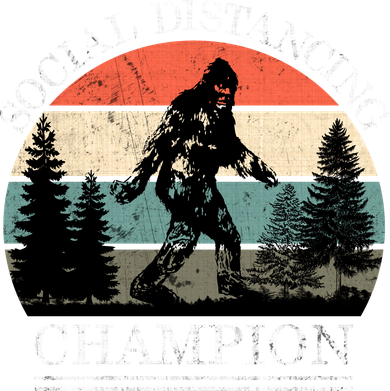 Social Distancing Champion Bigfoot Tote Bag