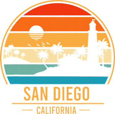 San Diego California Ca Button