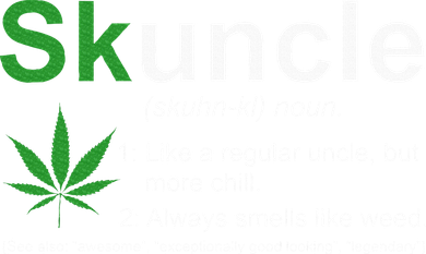 Skuncle Definition Funny Weed Pot Cannabis Marijuana Uncle Women's Sweatshirt