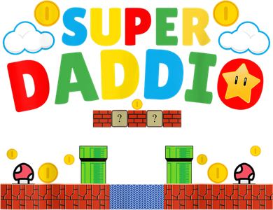 Super Dad Father's Day Gamer Daddy Super Daddio Kids Hoodie