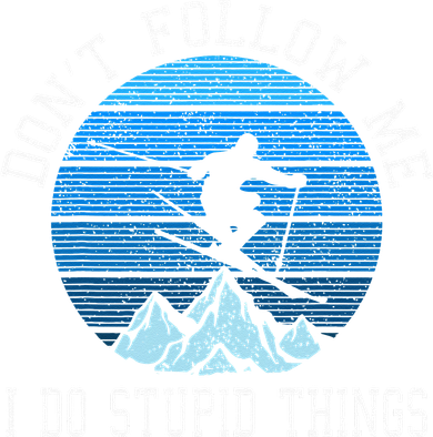 Ski Dont Follow Me Skiing Freestyle Funny Skier Gift Kids Hoodie