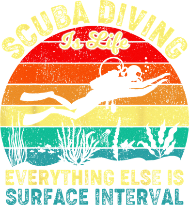 Scuba Diving Is Life Everything Else Surface Interval Diving Long Sleeve Shirt