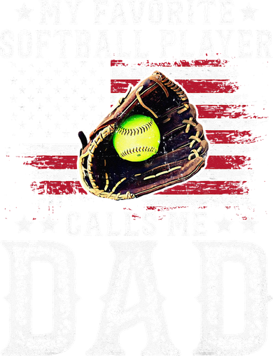 Softball Dad My Favorite Softball Player Calls Me Dad Tote Bag