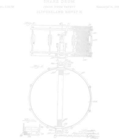 Snare Drum Patent - Drum  Tote Bag